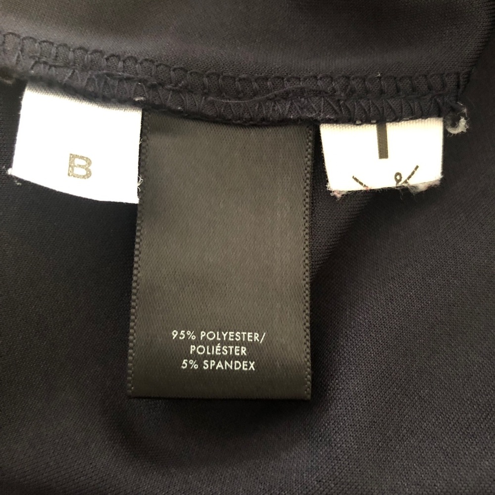 Ann Taylor Navy Top w/Tie Cuffs Size Medium - Picture 8 of 12